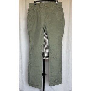 LL Bean Pants Men 32x34 Standard Fit Khaki Chinos Light Weight Outdoors 509447